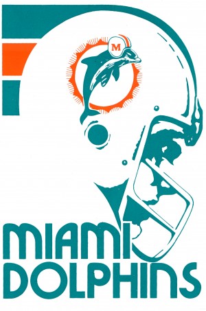 Retro Miami Dolphins Helmet Art